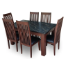 Progis 6 Chairs Dining Table Heavy Duty Wooden - Home Design Lahore