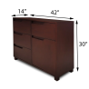 Dark Brown Dressing Table with Drawers &  Mirror | Home Design Lahore