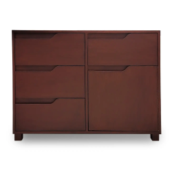 Dark Brown Dressing Table with Drawers &  Mirror | Home Design Lahore
