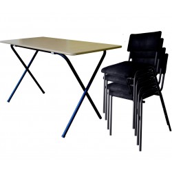 Set of 1 Folding Table + 4 Stacking Chairs buy online Lahore-Pakistan