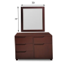 Dressing table with drawers and cabinet dark brown makeup vanity table for sale in Lahore