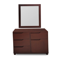 Dressing table with drawers and cabinet dark brown makeup vanity table for sale in Lahore
