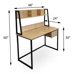 Computer Desk with Shelves for Home Office Small Space, Design Price for sale in Lahore