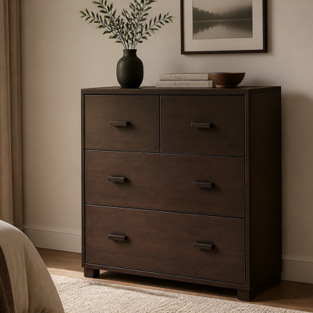 4 Drawer Chest of Drawers – Wooden Bedroom Storage Cabinet | Lahore, Pakistan