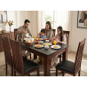 Progis 6 Chairs Dining Table Heavy Duty Wooden - Home Design Lahore