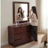 Dressing table with drawers and cabinet dark brown makeup vanity table for sale in Lahore