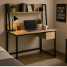 Boyo Computer Desk with Drawer + Storage Shelves - Home Design Lahore