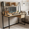 Boyo Computer Desk with Drawer + Storage Shelves - Home Design Lahore
