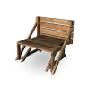 Convertible Wooden Picnic Table Bench in Lahore, Pakistan
