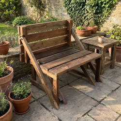 Convertible Wooden Picnic Table Bench in Lahore, Pakistan