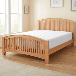 Solid Beech Wood King Size Double Bed for Sale in Lahore, Pakistan.