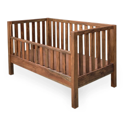 Wooden Baby Cot with 3 Drawers & Shelves | Home Design Lahore
