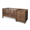 Wooden Baby Cot with 3 Drawers & Shelves | Home Design Lahore