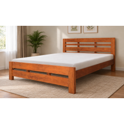 Shop the Pure Wood King Size Double Bed at Home Design Lahore.