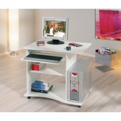 Movable Computer Table with Shelves and Wheels buy online Lahore-Pakistan