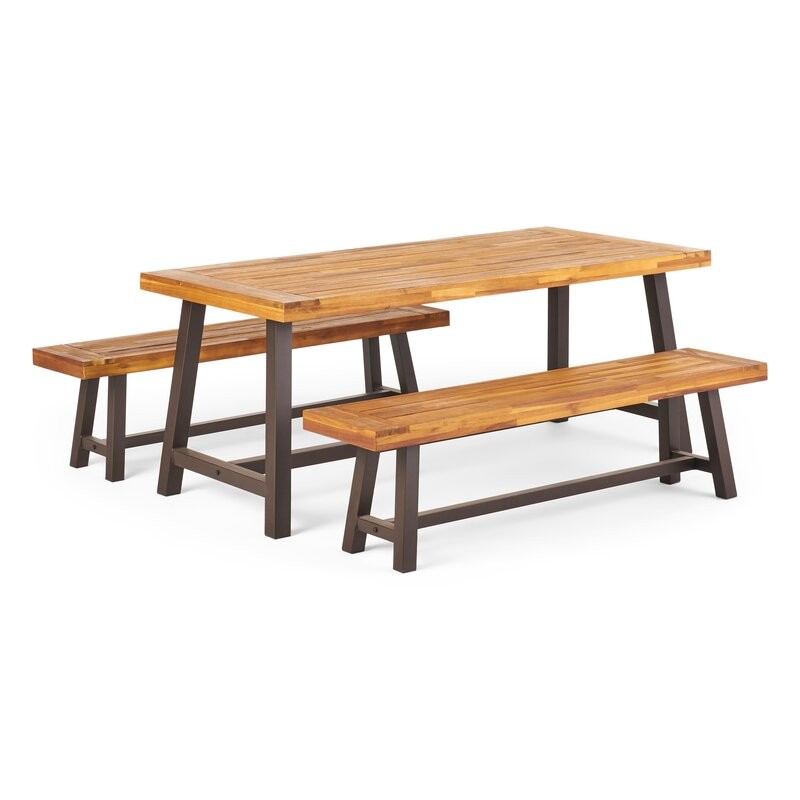 Bartlesville Patio Outdoor Table & Benches buy online Lahore-Pakistan