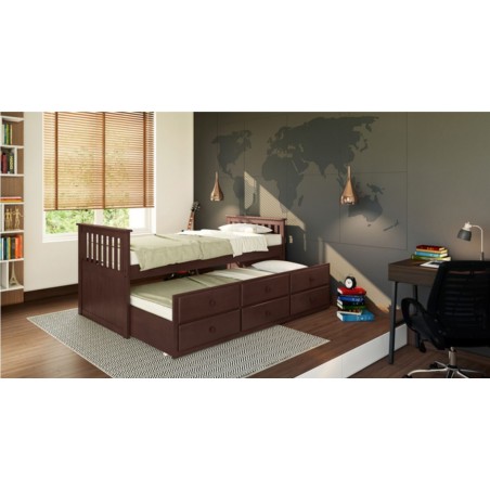 Oropesa Single Bed With Slider Extra, Sofa Bed With Trundle And Storage